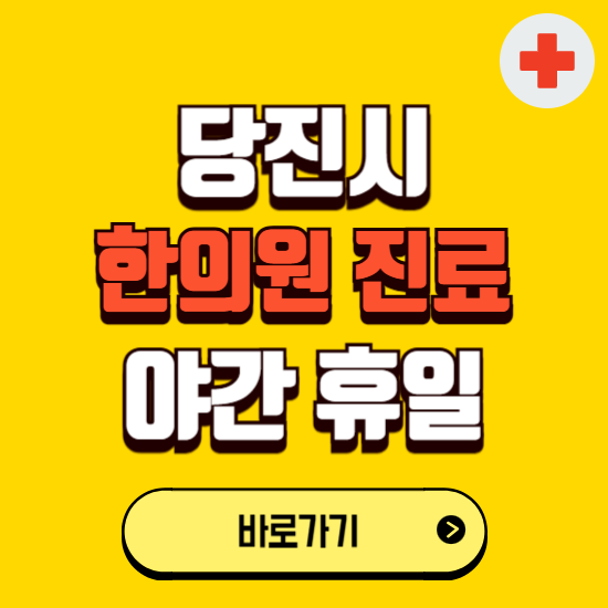 당진시 야간 휴일 한의원 한방병원 찾기 ❘ 24시 일요일 주말 연휴 응급진료 추천 잘하는 곳