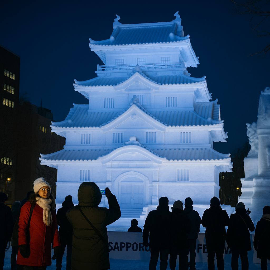 일본 삿포로 눈 축제