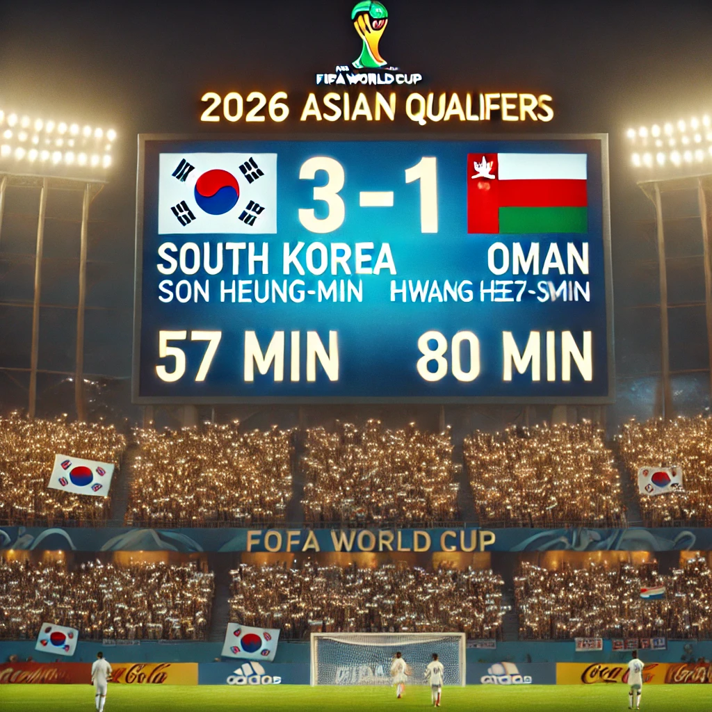 한국&amp;#44; 오만전 선발 라인업