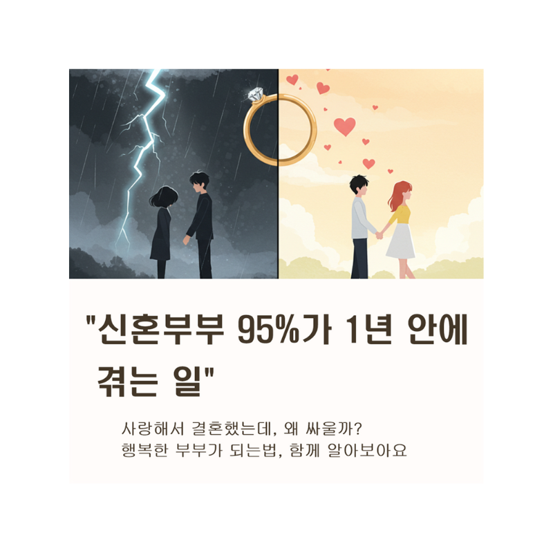 결혼 후 첫 위기? 신혼부부가 자주 싸우는 3가지 이유와 솔루션