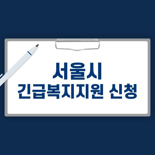 서울형 긴급복지지원 (지원 대상, 신청 방법, 지원 금액)