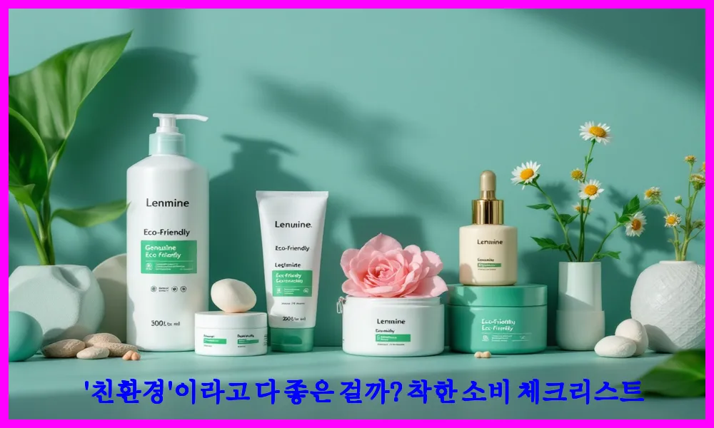 '친환경'이라고 다 좋은 걸까? 착한 소비 체크리스트