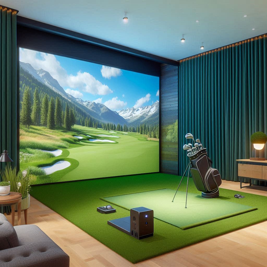 스크린골프장 배경