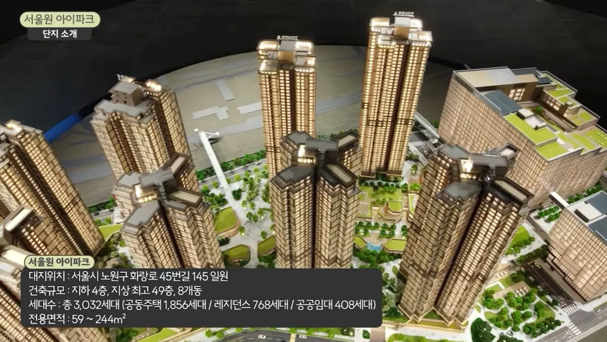 서울원아이파크-준공-모형도