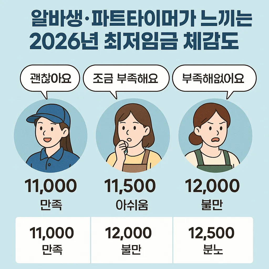 2026년 최저임금 체감도