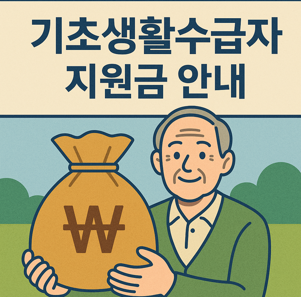기초생활수급자 지원금 안내