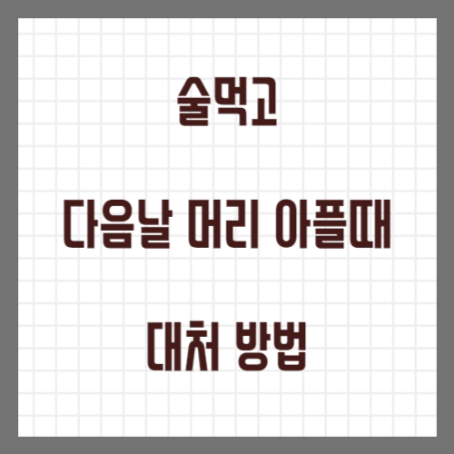 술병 증상 원인