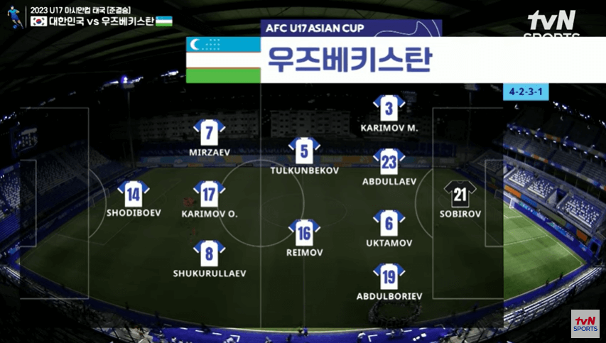 U17한국우즈베키스탄경기