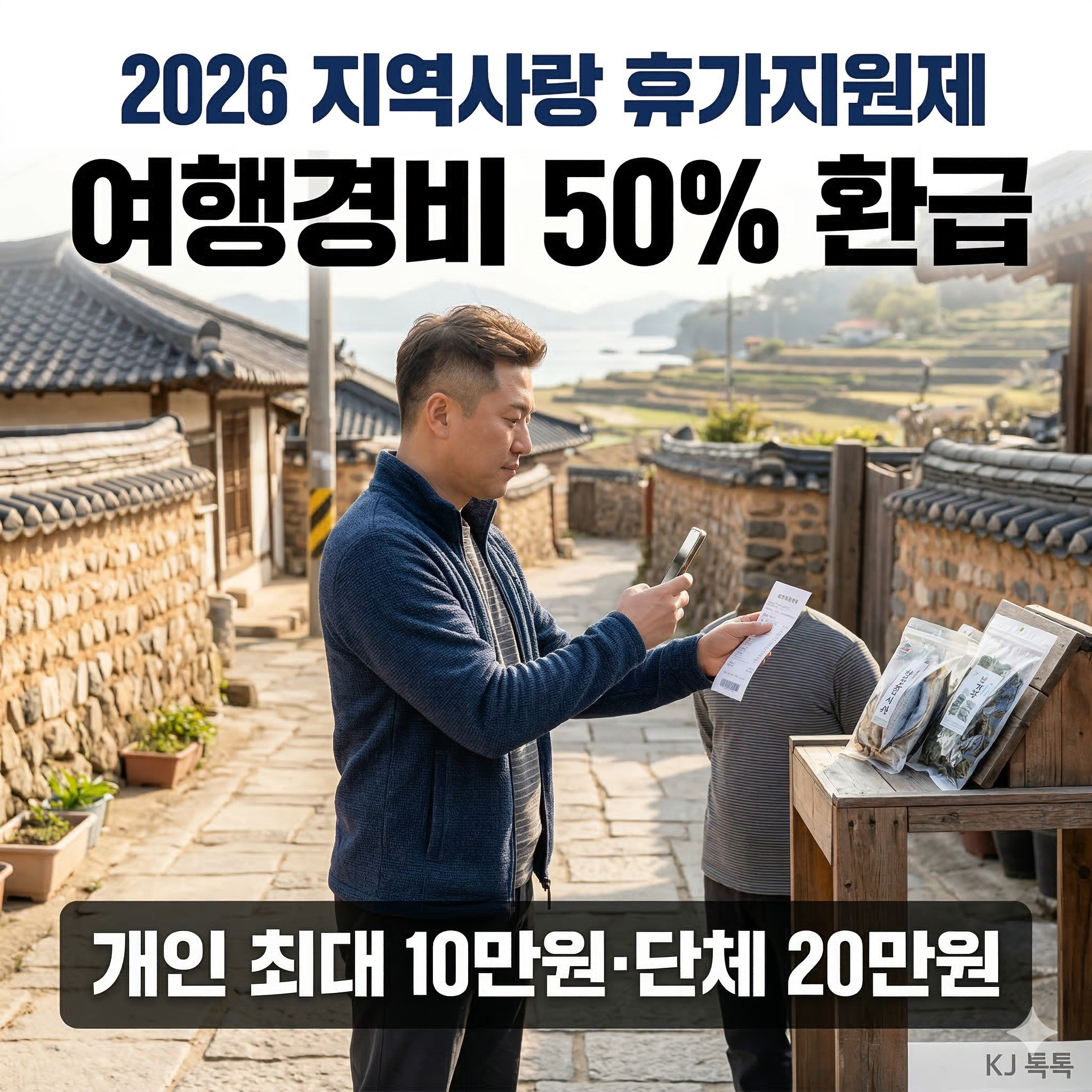 2026 지역사랑 휴가지원제 완벽 정리 (여행경비 50% 환급&middot;대상지역&middot;신청절차)