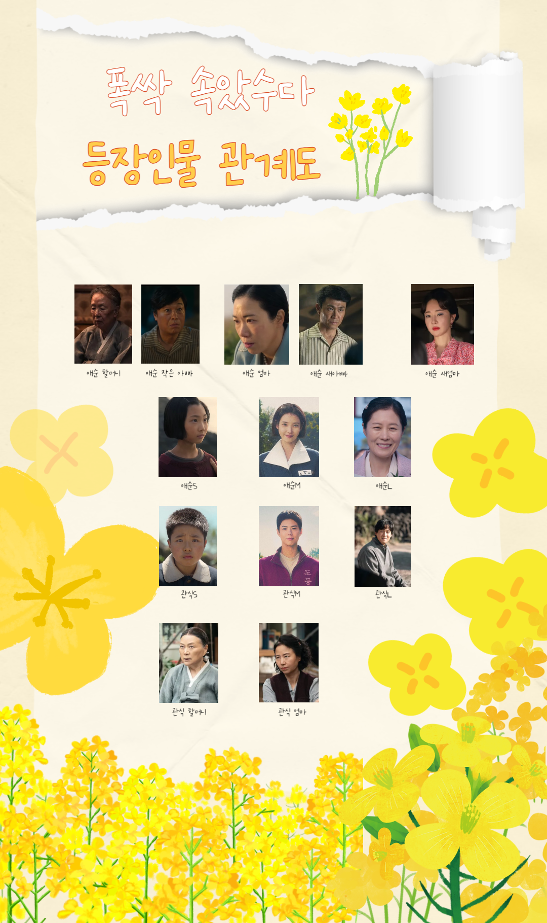 폭싹 속았수다 인물관계도