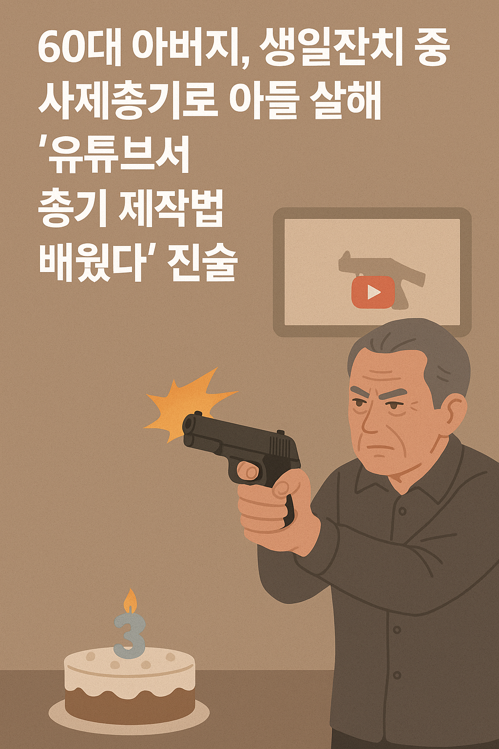 60대 아버지 사제총기로 아들 살해