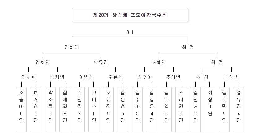 하림배여자국수전결승결과