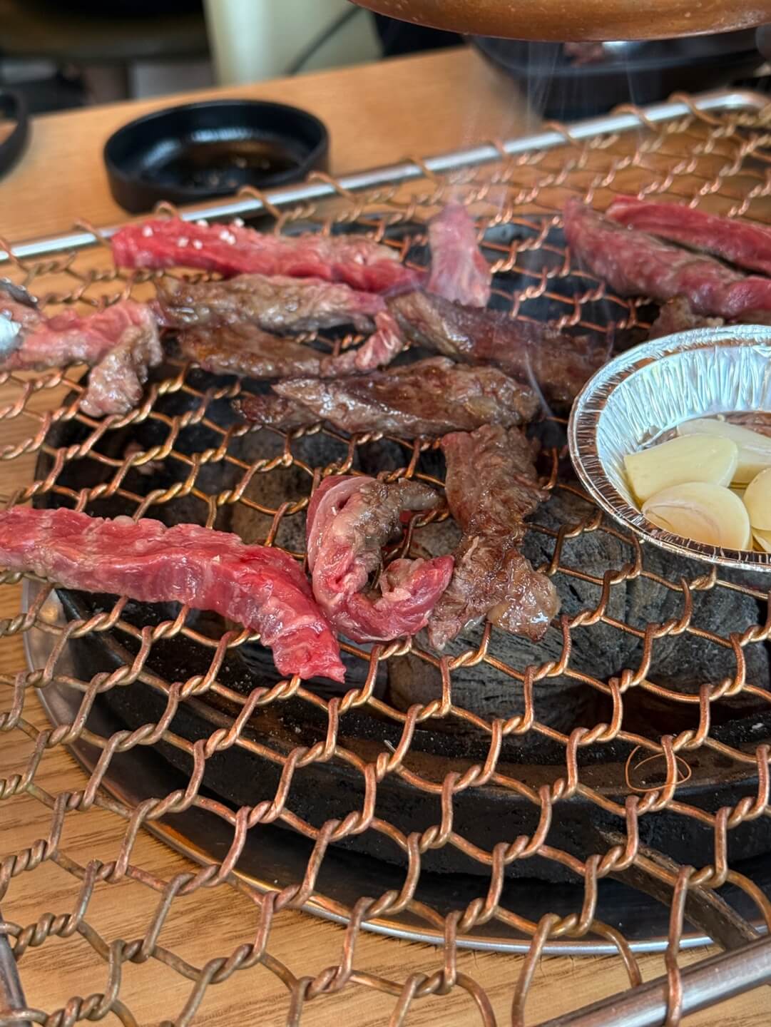 경주 황리단길 그때 그 소간지에서 먹은 고기와 라면 식사
