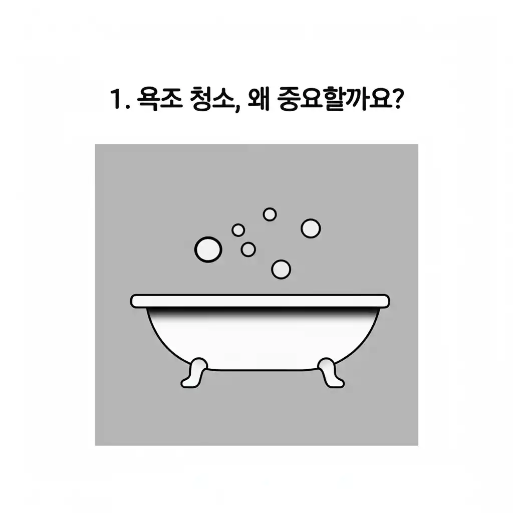깨끗하고 위생적인 욕조. 욕조 청소가 왜 중요한지 설명합니다.