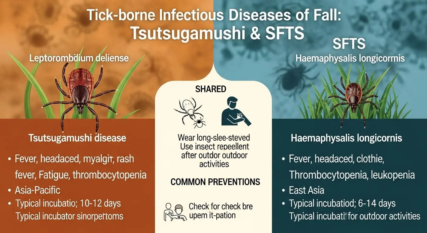 쯔쯔가무시증과-중증열성혈소판감소증후군(SFTS)-가을-대표적인-진드기-매개-감염병