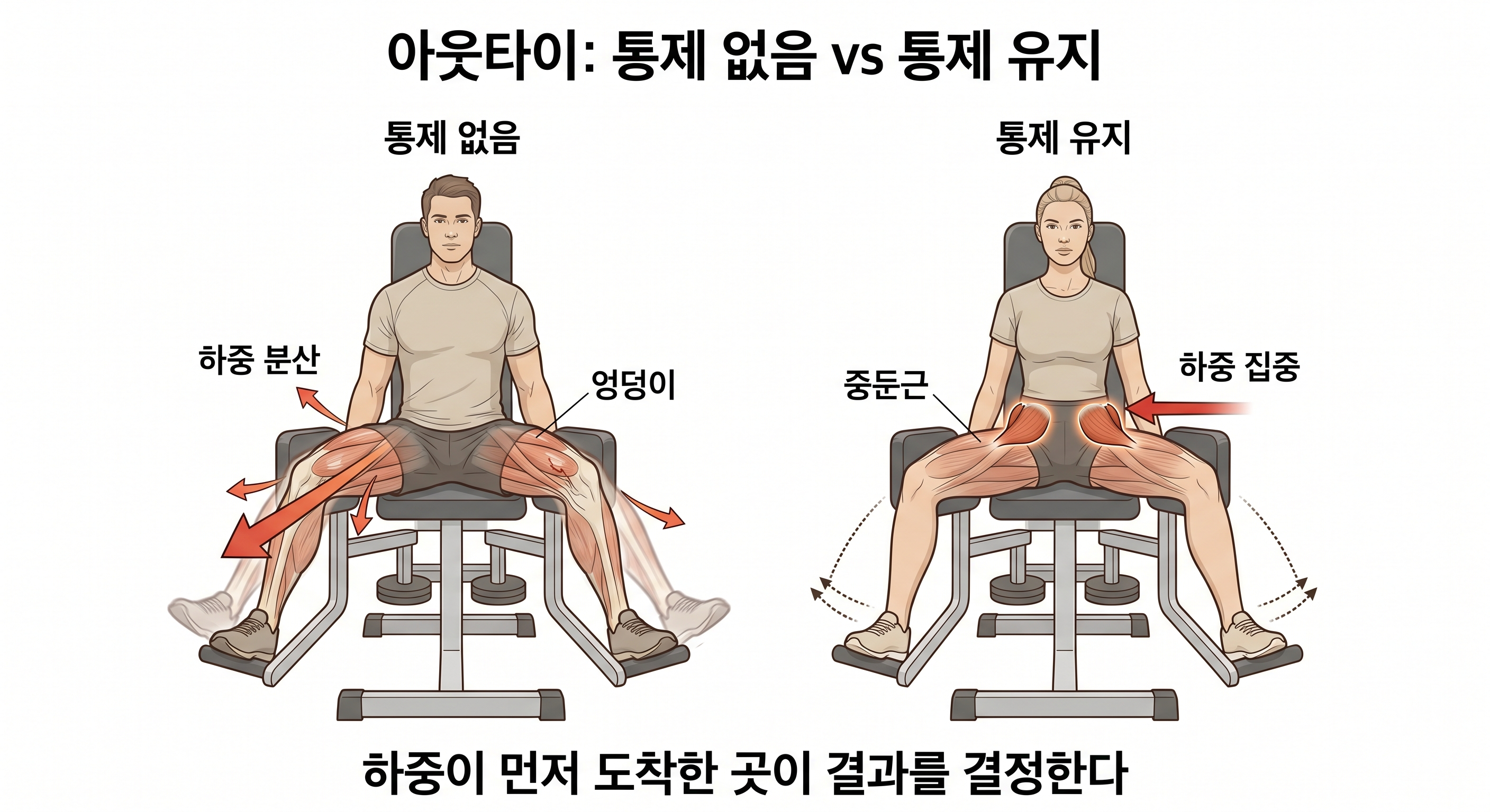 “아웃타이: 통제 없음 vs 통제 유지”
