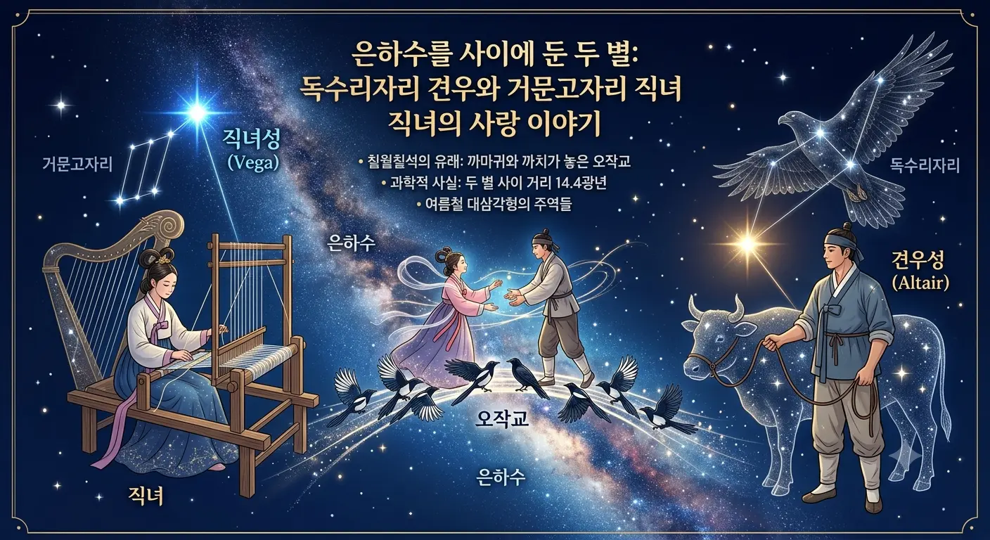 독수리자리와 거문고자리 견우와 직녀 이야기