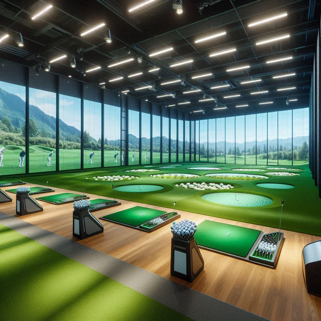 실내골프연습장 배경