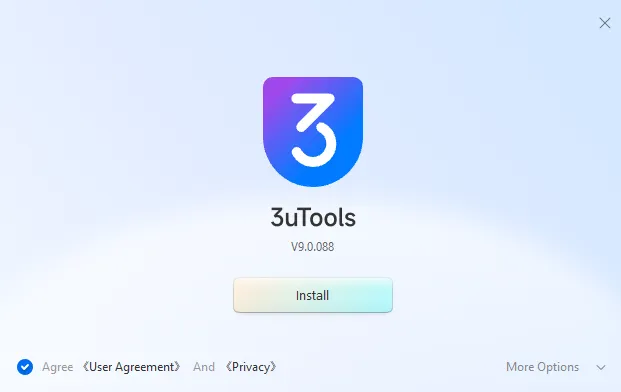 PC 아이폰 GPS 위치 조작 3uTools 설치 약관 동의