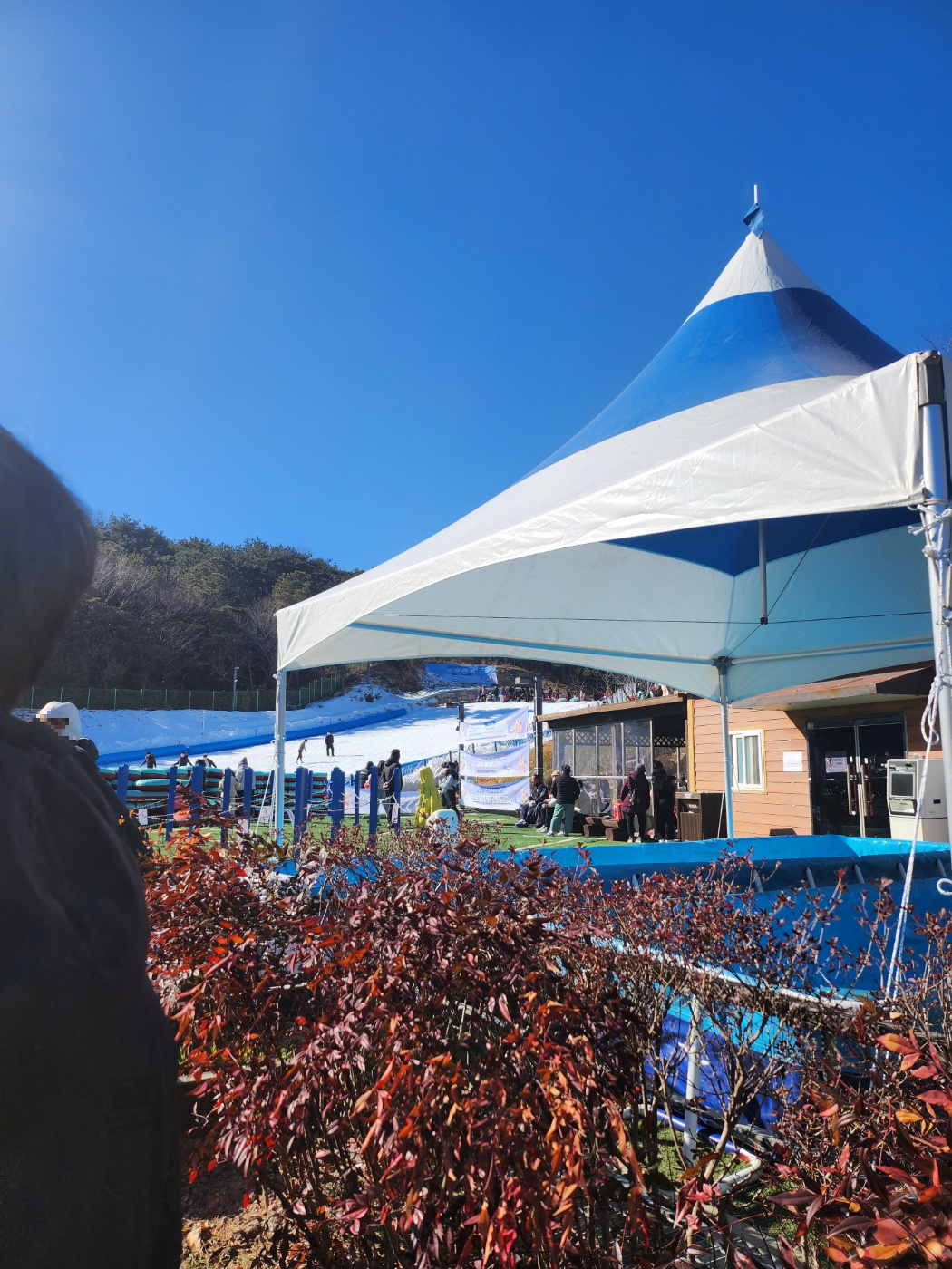 스노우-썰핑-축제-눈썰매장-가는길