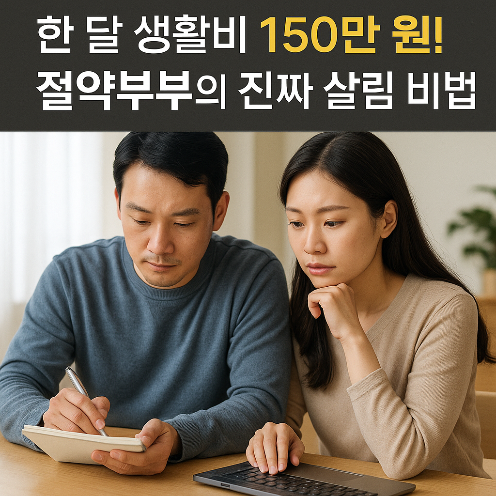 한 달 생활비 150만 원! 절약부부의 살림 비법