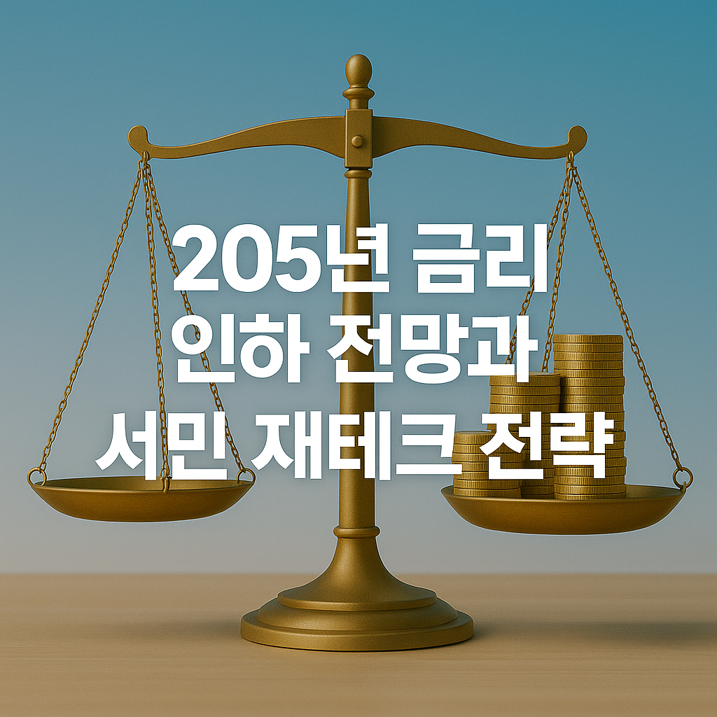 2025년 금리 인하 전망과 서민 재테크 전략