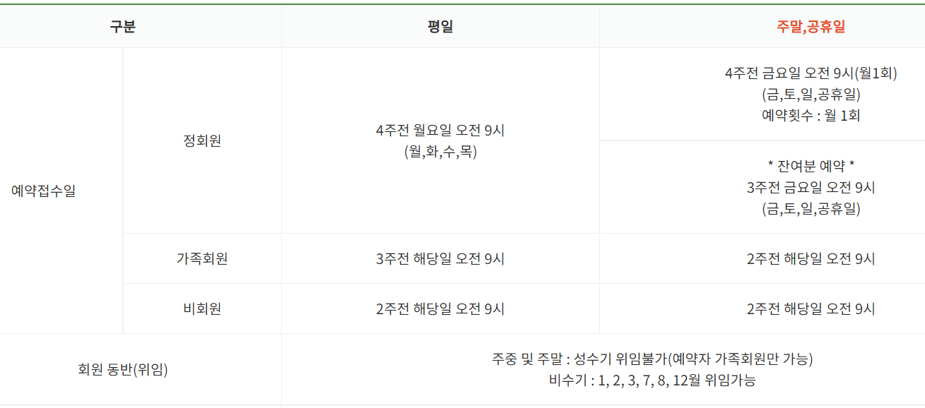솔모로 cc 예약 안내