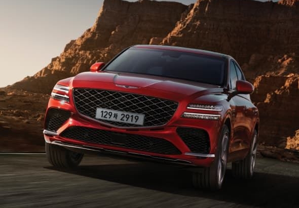 GV80 쿠페 전면부 디자인