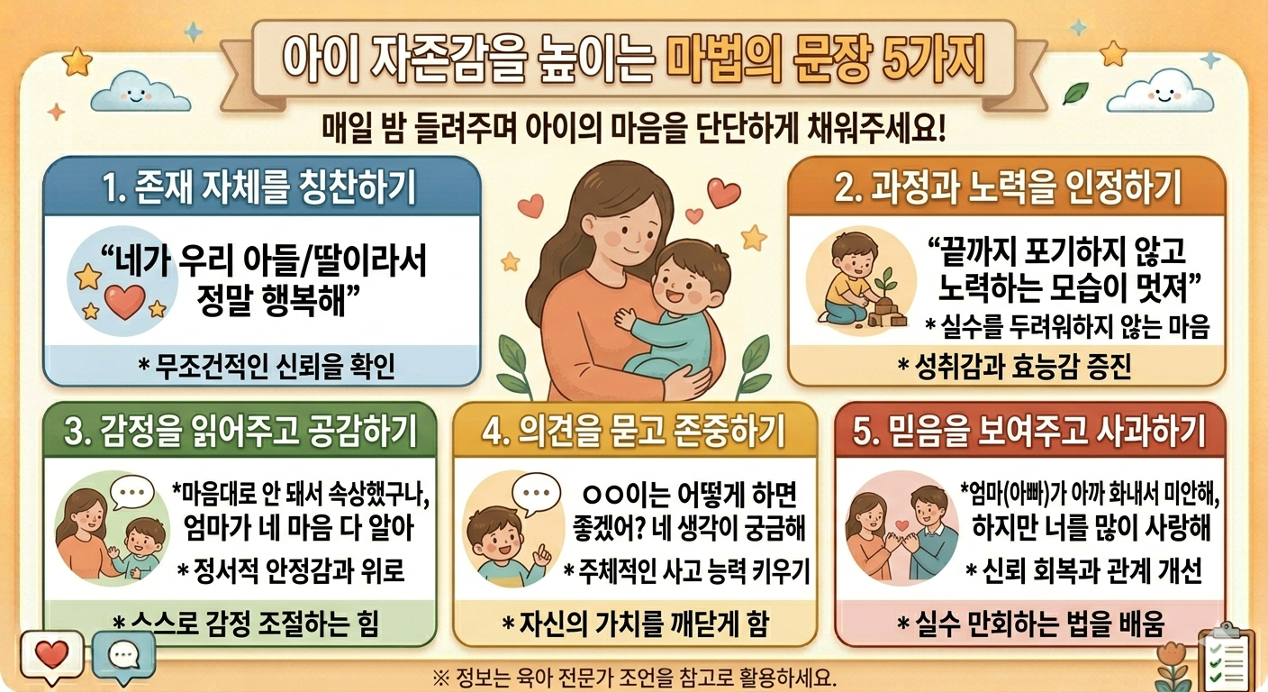 자존감을 높여주는 마법의 문장 5가지