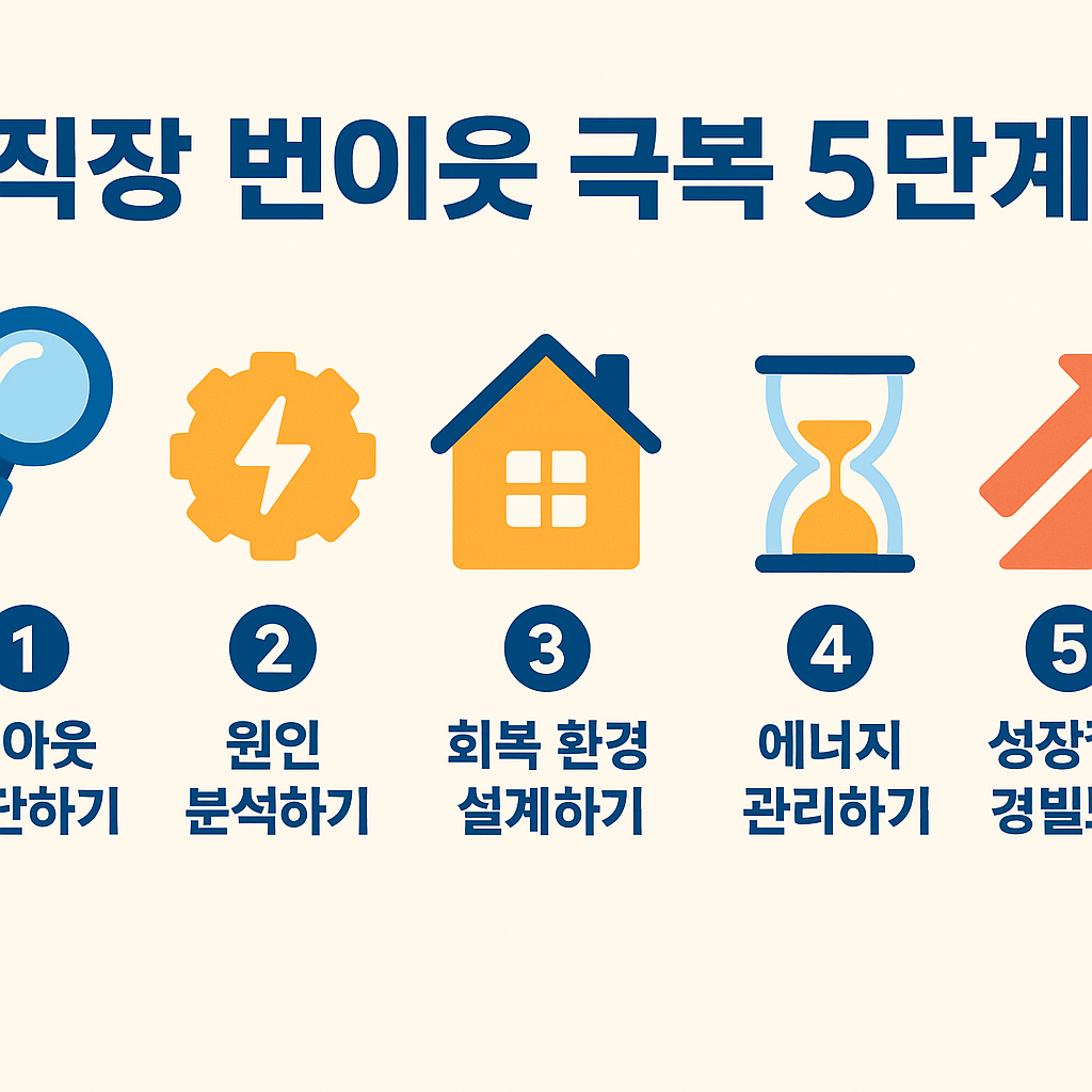 직장 번아웃 극복 5단계