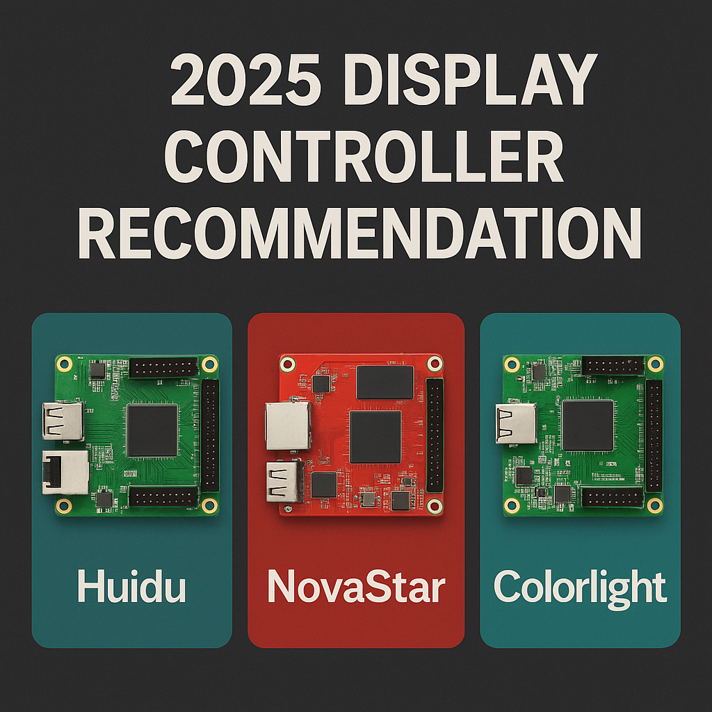 2025년 최신 LED 전광판 컨트롤러 추천: Huidu, NovaStar, Colorlight 비교