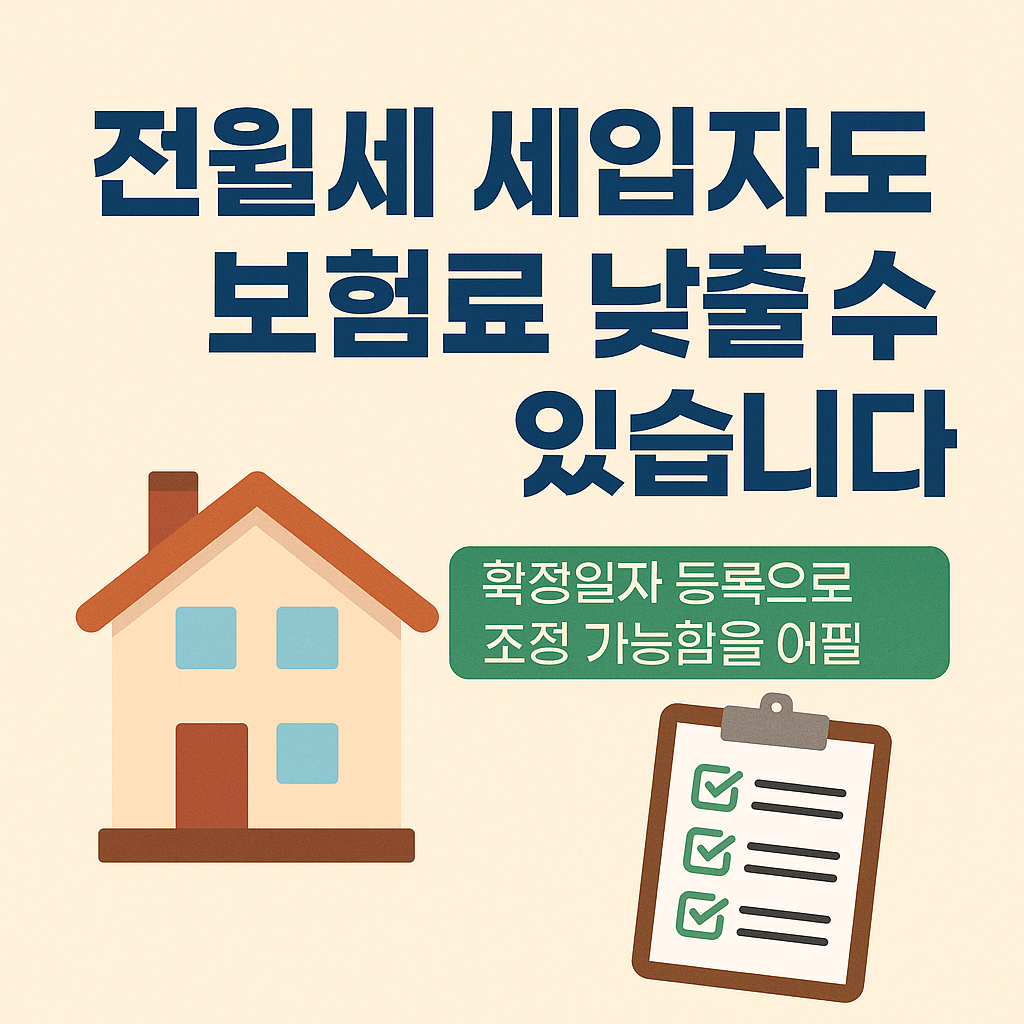 건강보험료 조정 최신 제도 총정리