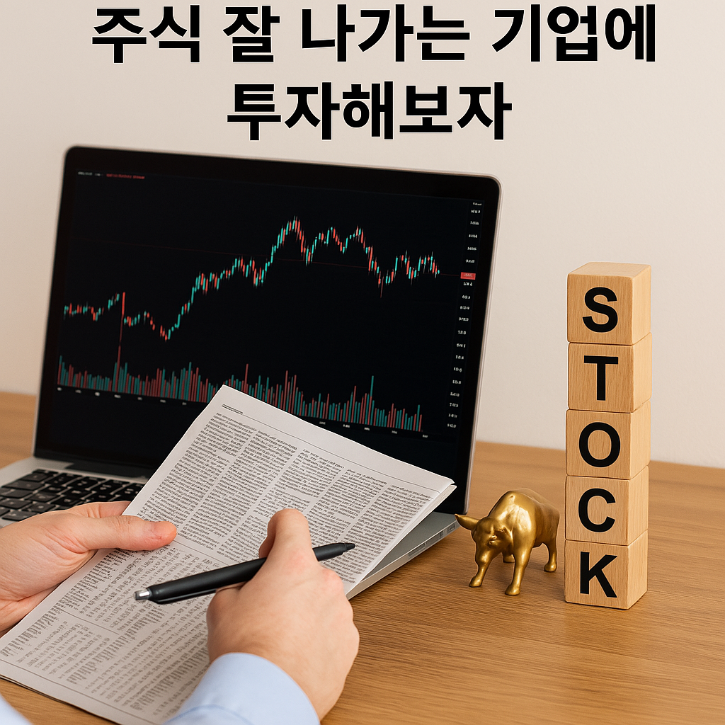 주식 잘 나가는 기업에 투자해보자