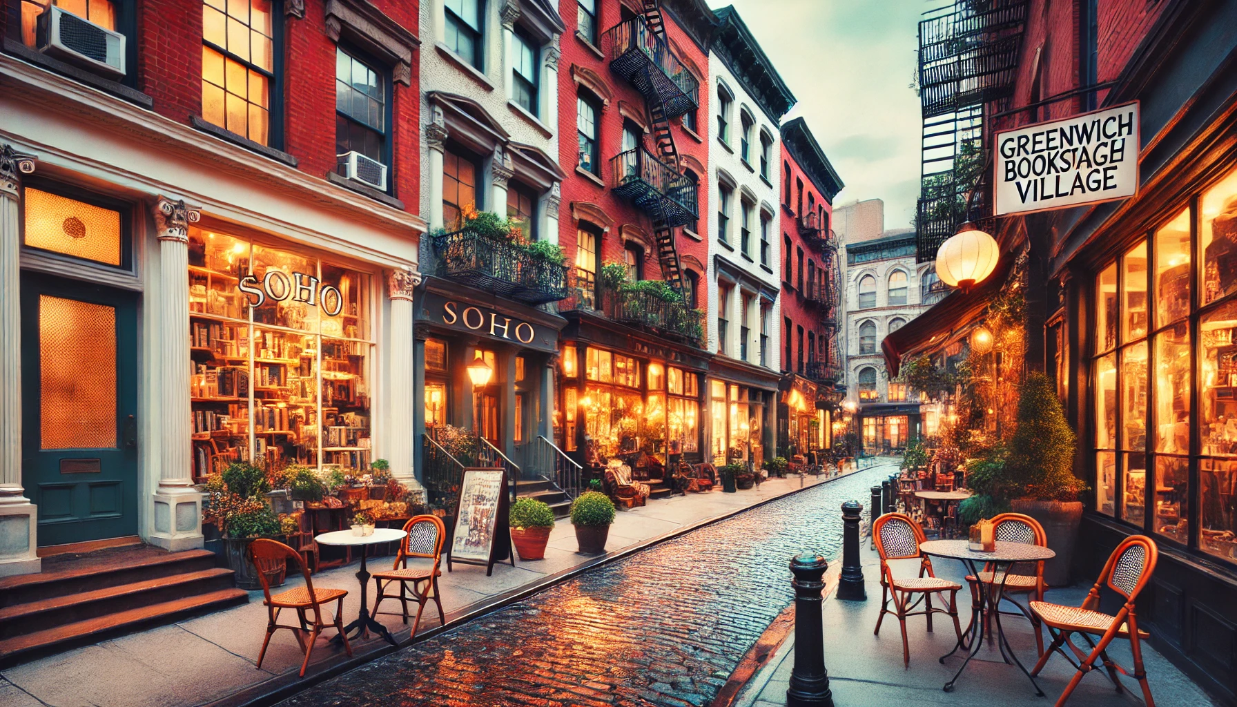 뉴욕 소호 & 그리니치 빌리지의 감성적인 거리와 카페, 서점, 빈티지숍 모습