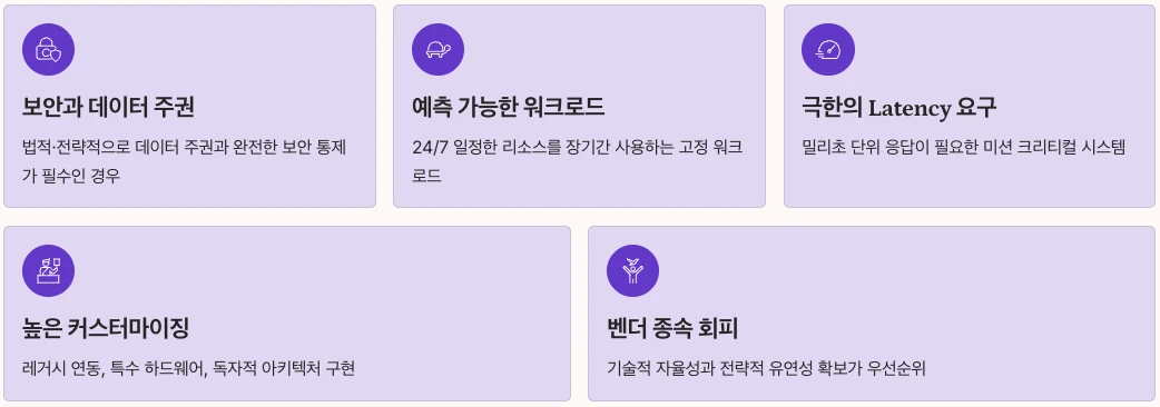 워크로드 특성에 맞는 최적의 선택을 위한 내용 최종 정리