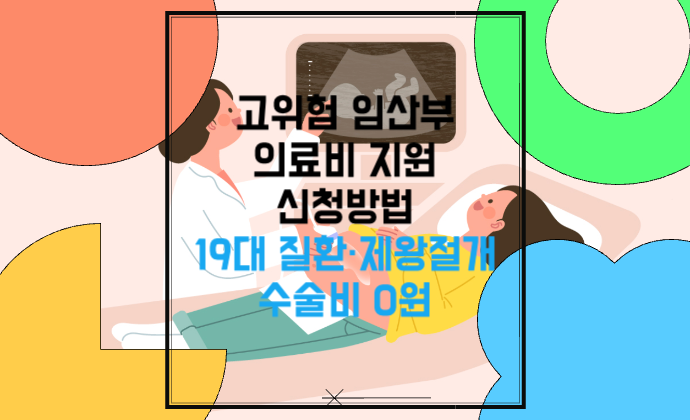 고위험 임산부 의료비 지원 신청방법·입원치료비 지원받는 법 19대 질환·제왕절개 수술비 0원, 지원대상