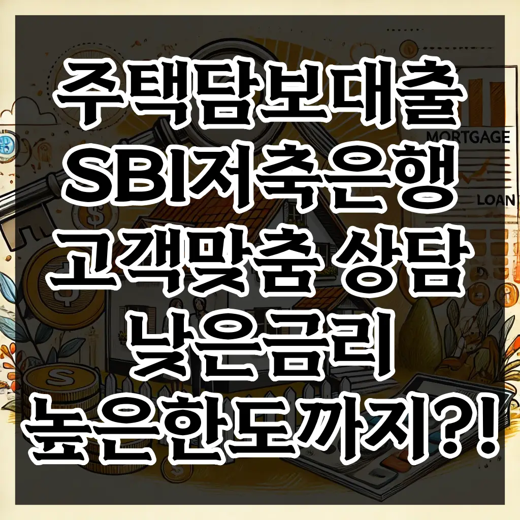 주택담보대출 SBI저축은행