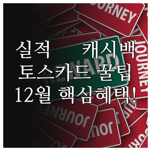 실적 무관 캐시백 토스카드 집중 혜택..