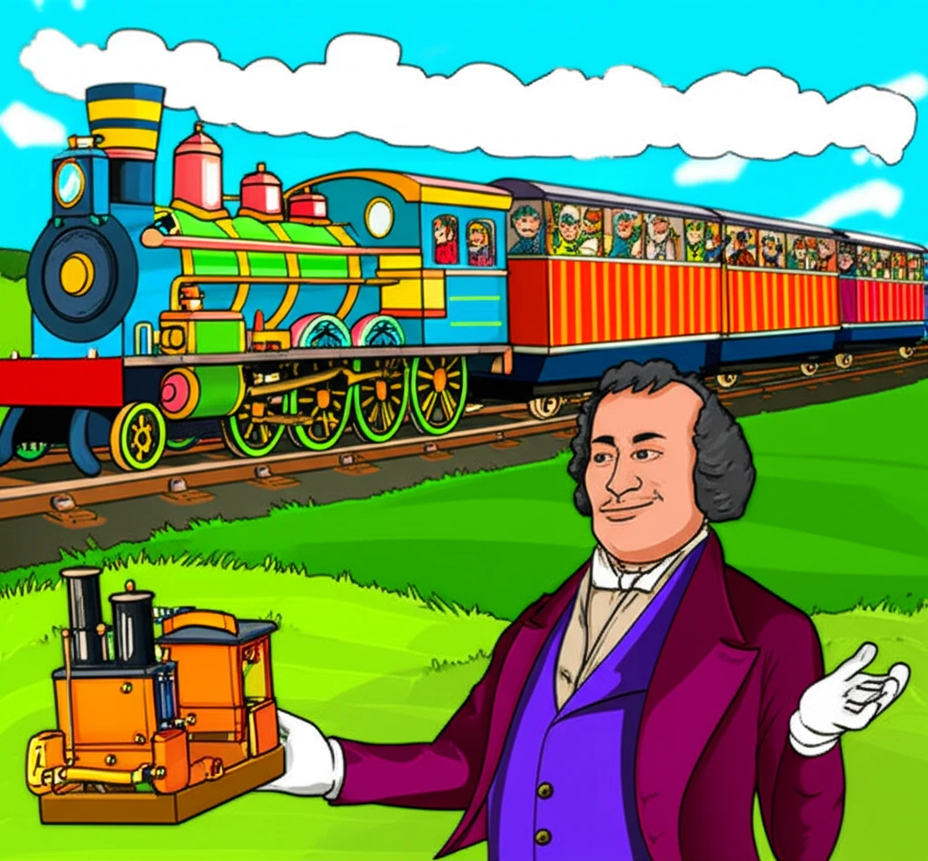 최초 증기기관차의 탄생과 산업혁명의 ..