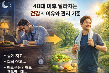 40대 이후 건강이 급격히 달라지는 이유