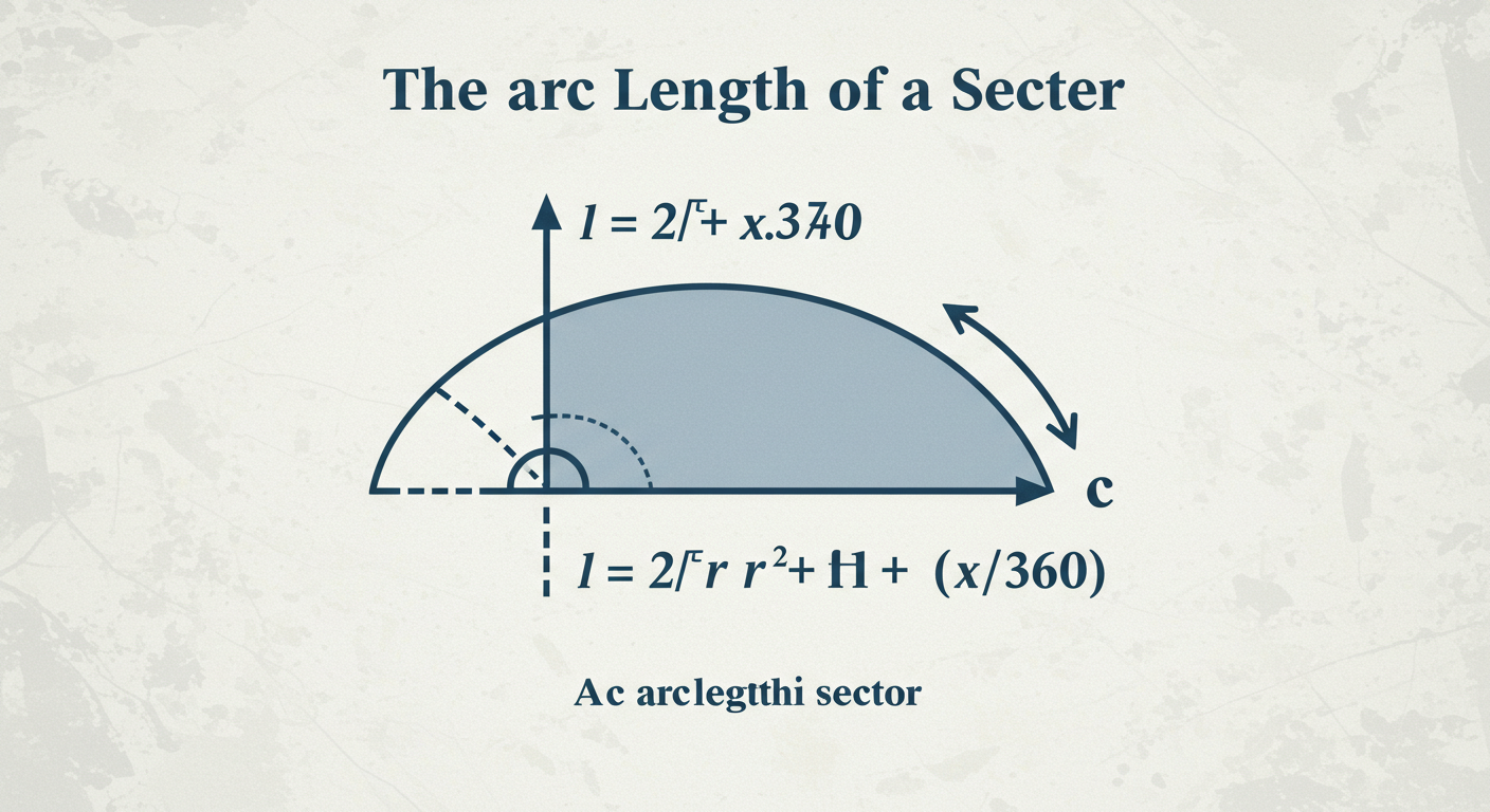 부채꼴의 호의 길이