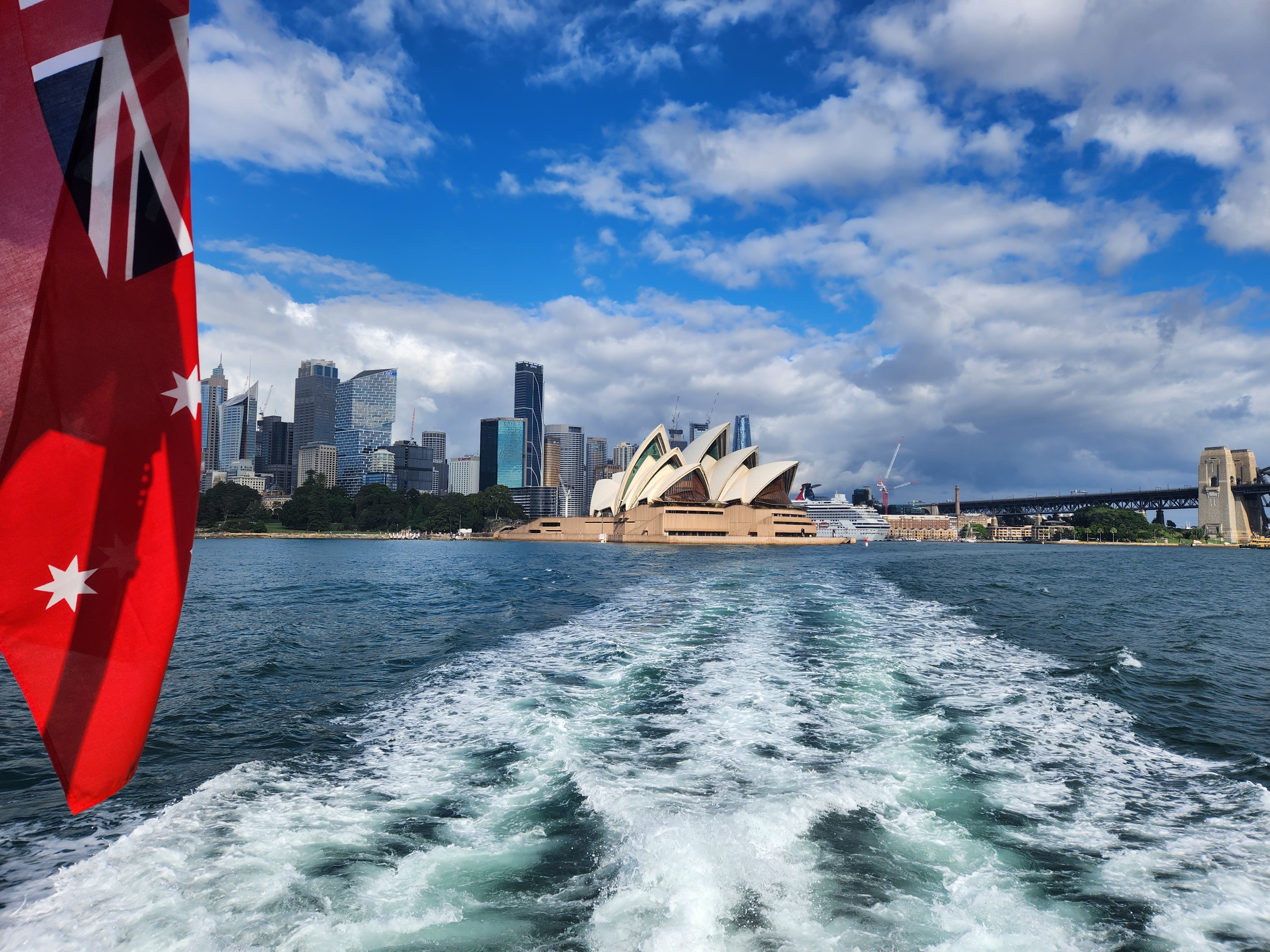 배에서 본 오페라하우스