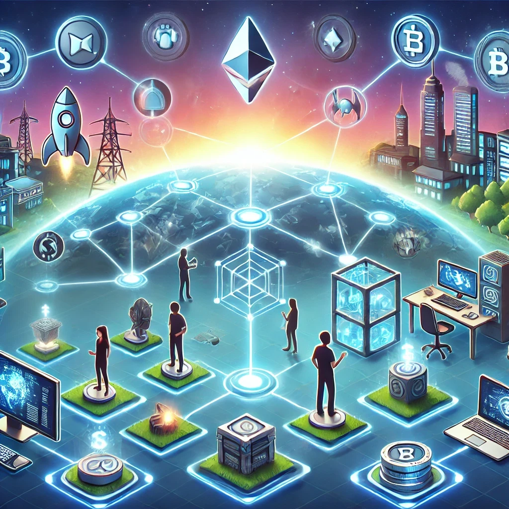 블록체인 게임 이미지