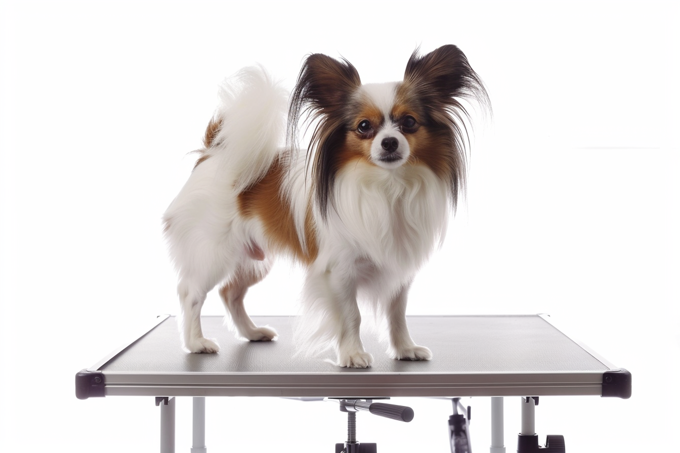 papillon show dog