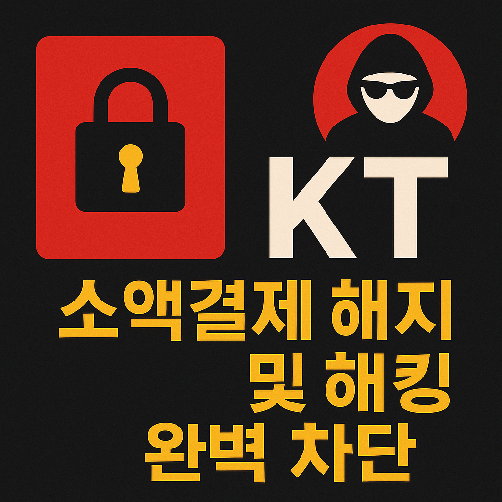 KT 소액결제 해지 및 해킹 완벽 차단 방법(+2025)