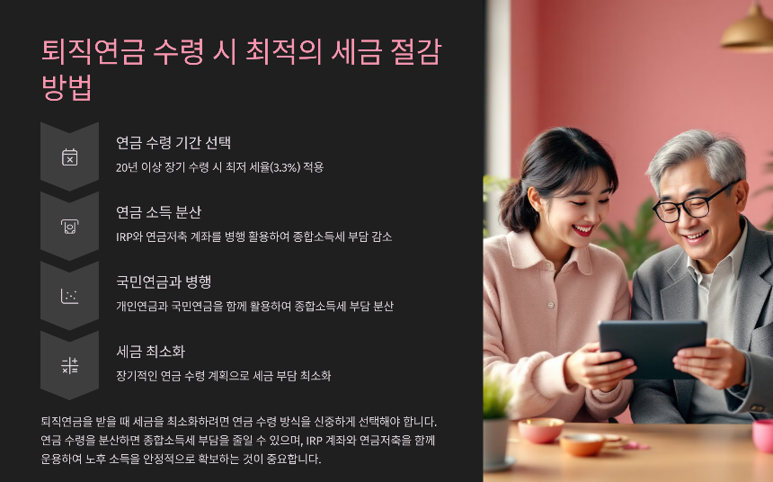 퇴직연금의 세제혜택 활용법 절세-전략부터 연금 수령까지