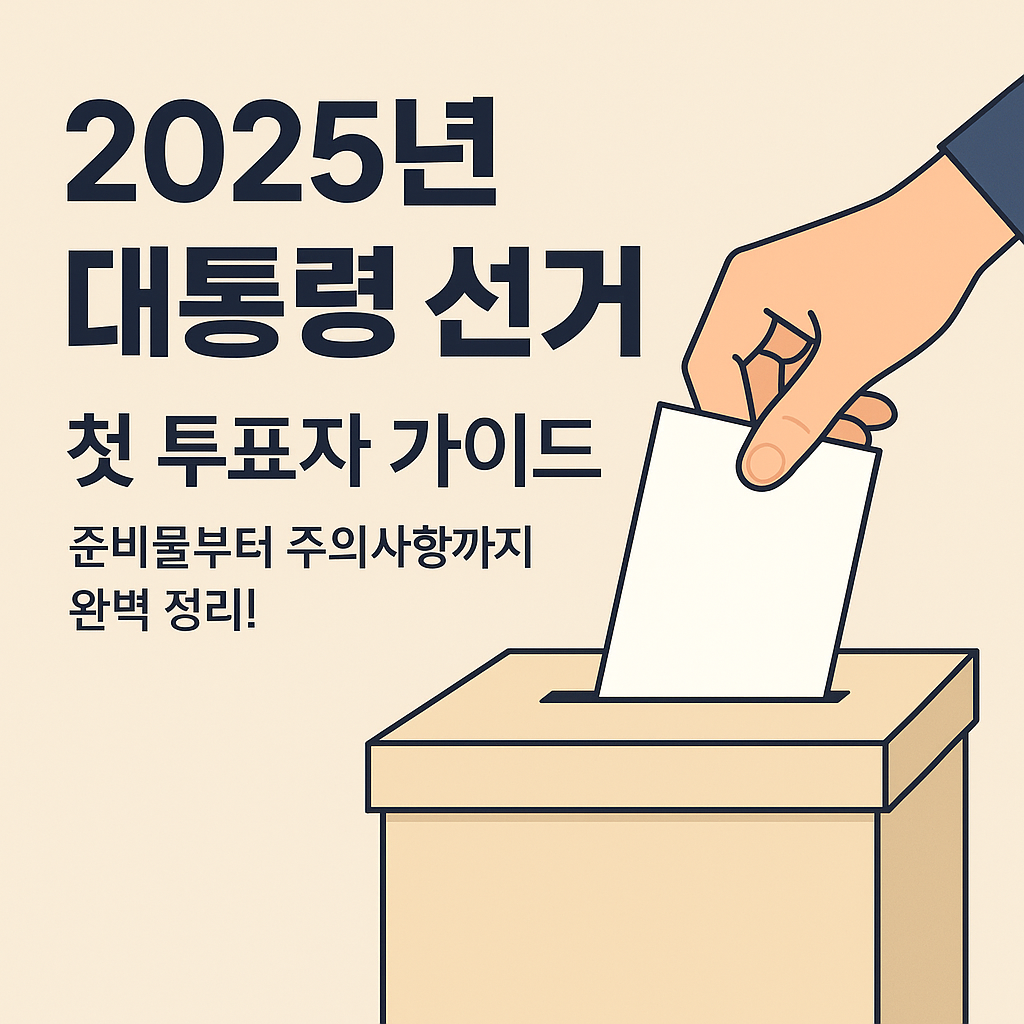 2025년 제21대 대통령 선거, 첫 투표자 가이드: 준비물부터 주의 사항까지 완벽 정리!