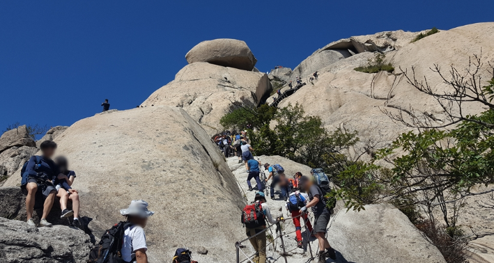 요즘 핫한 백운대