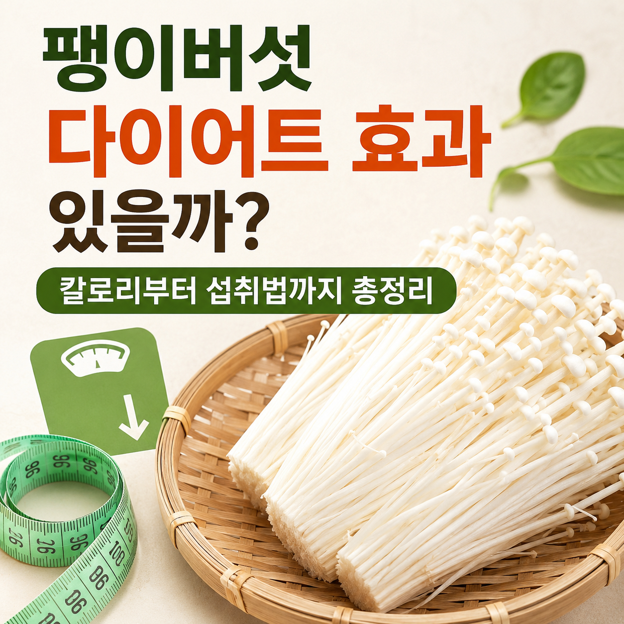 팽이버섯 다이어트 효과