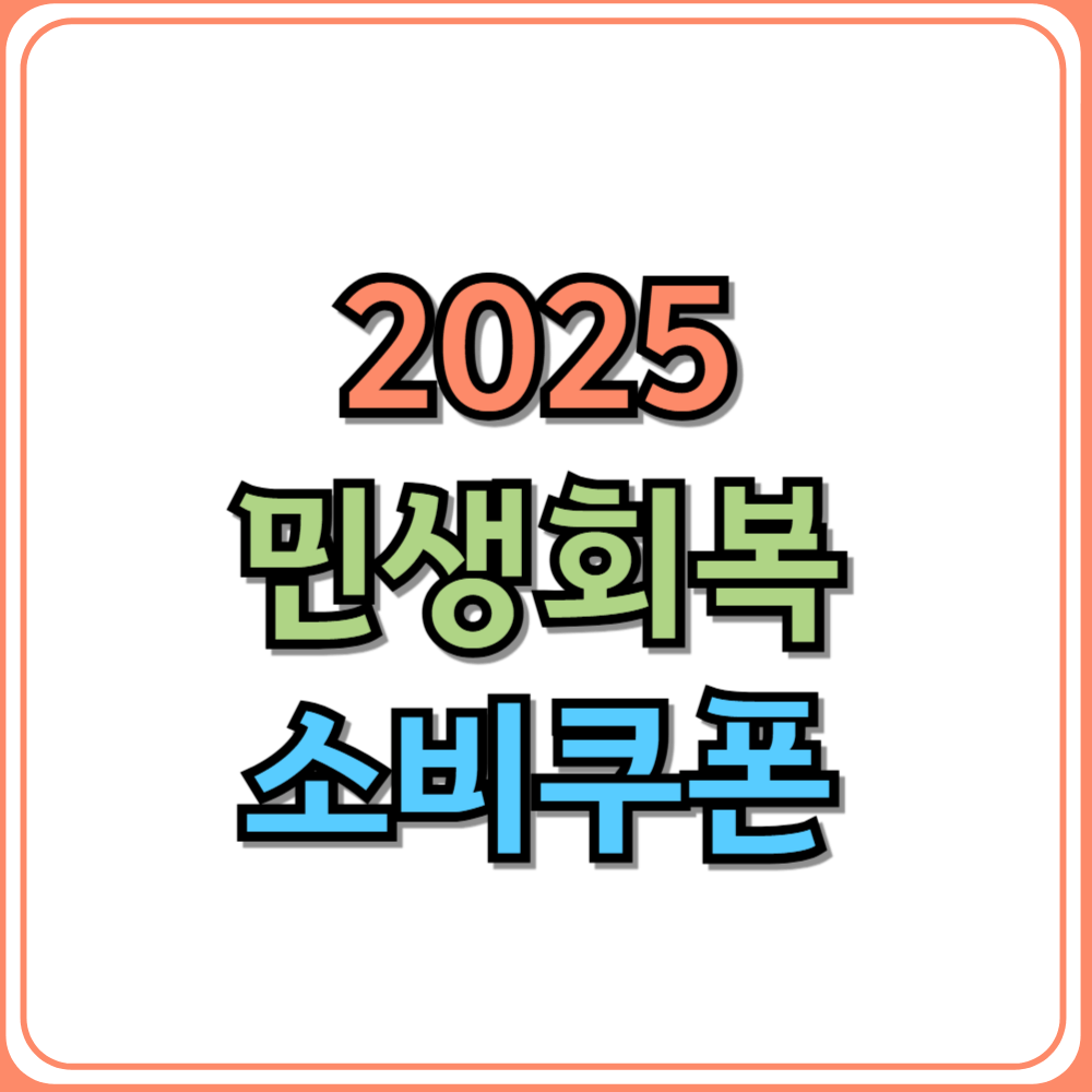 2025 민생회복 소비쿠폰